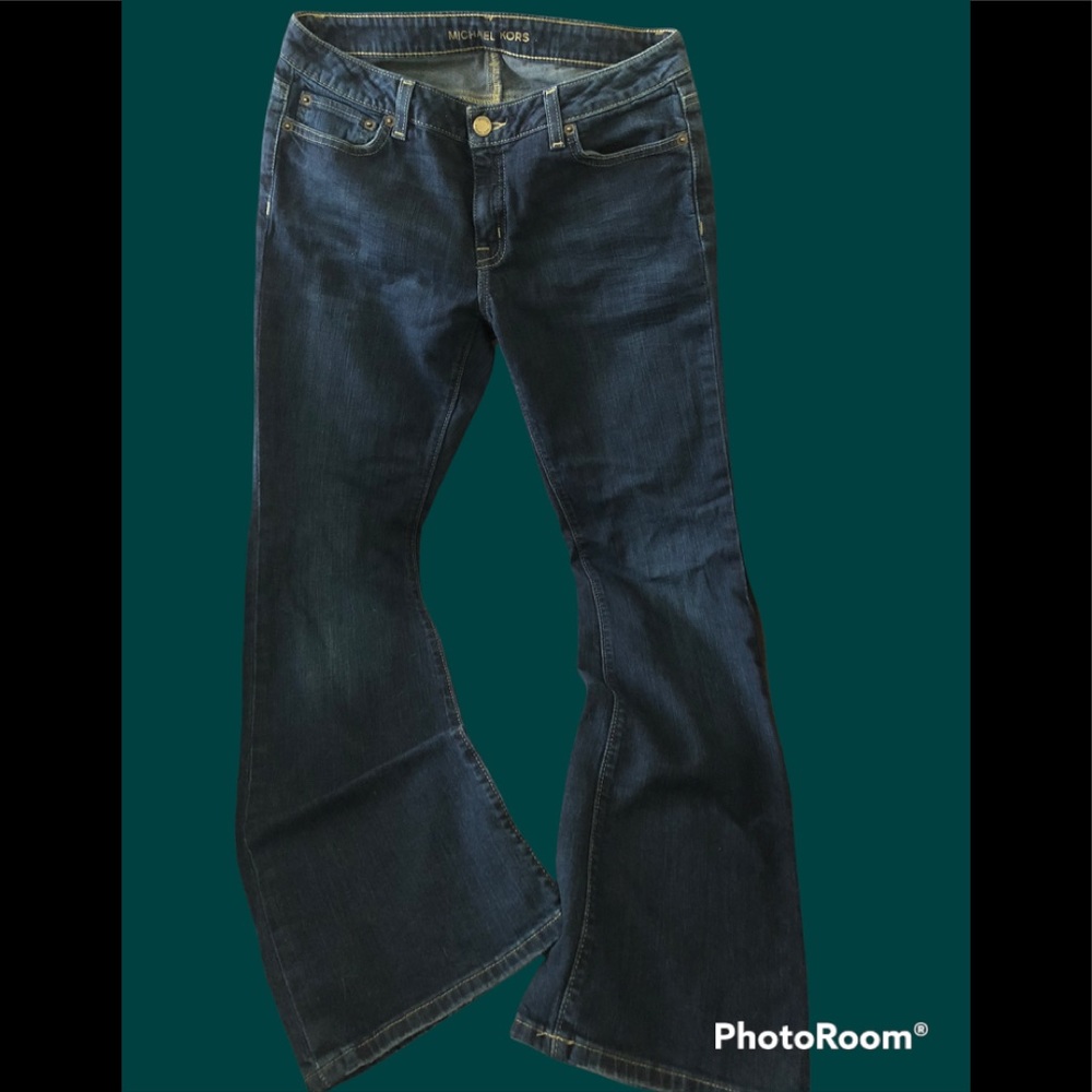 Michael Kors size 4S Flared legged Dark jeans